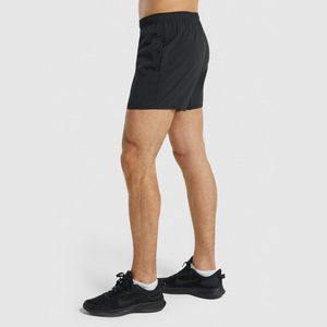 Pantalones cortos de gimnasio de secado rápido para hombre con bolsillos, pantalones cortos informales para correr con logotipo personalizado, transpirables, patrón sólido, ecológicos - Product Image 2
