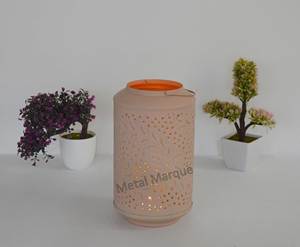 Vantage Design hecho a mano hierro Metal linterna soporte votivo fabricante antiguo acabado Metal votivo Navidad portavelas - Product Image 6