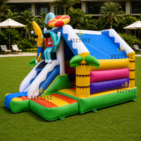 Hot Sale Commercieel Speelplein Thema Hindernisbaan Springkasteel Eenhoorn Thema