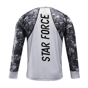 Sudadera con capucha y camisa de protección UV UPF 50 + para deportes al aire libre, venta al por mayor, ropa de pesca de secado rápido personalizada, manga larga - Product Image 4