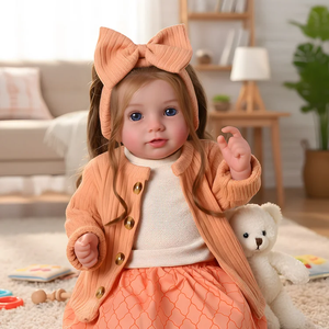 Muñecas Bebé Reborn Sonrientes Babeside <span class=keywords><strong>Dara</strong></span> de 20 Pulgadas, Niña Pequeña con Ojos Abiertos, Extremidades de Vinilo y Cuerpo de Tela de Algodón Suave - Product Image 1