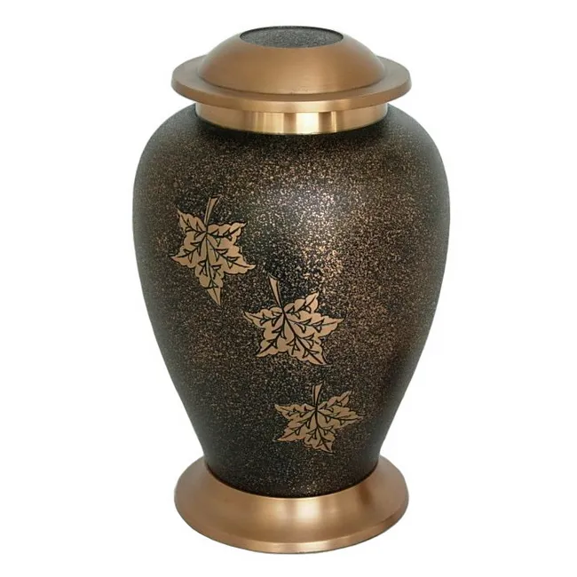 Urna de cremação de metal personalizada, urna funerária feita à mão em formato e tamanho, urna de cremação extravagante de qualidade premium por atacado