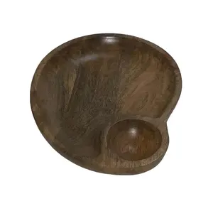 Design personalizzato realizzato artigianalmente in legno di Acacia che serve piatto da tavolo cibo che serve piatto di legno all'ingrosso per cibo frutta a guscio