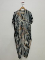 Caftan en soie tie dye pour femmes-Robe caftan longue teinte à la main-Caftan de luxe-Beach Cover Up-Robe de détente en soie