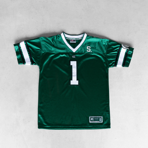 Venta al por mayor de fútbol americano de diseño personalizado Retro Mesh Jersey totalmente sublimación impresa pantalones cortos de gran tamaño más tamaño - Product Image 1