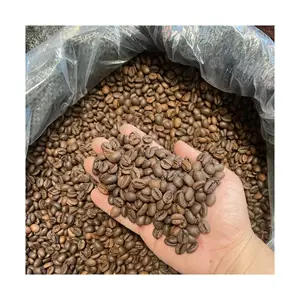 ベトナムの伝統的なローストロブスタアラビカコーヒー豆オーガニックフレッシュ、高品質のダークピュアフレーバー