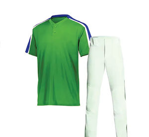 ชุดกีฬาเบสบอล เสื้อและกางเกงพิมพ์ลาย ระบายอากาศ ป้องกันแบคทีเรีย ออกแบบมาสำหรับการฝึกซ้อมทีม การแข่งขันลีก และกีฬา - Product Image 2