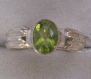 925 Sterling Silver Shah Gems Women's Natural Peridot <b>Ring</b> Dainty Geometric Pattern Oval Cut <b>Turquoise</b> Everyday Wear - Product Image 1