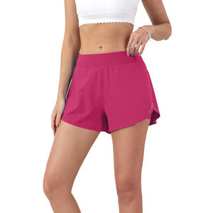 Shorts pour femmes à séchage rapide grande taille en gros Fitness Running Sport Layer taille élastique Shorts d'entraînement actifs pour les femmes - Product Image 4