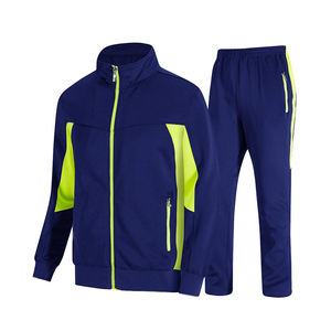 Survêtements de jogging personnalisés confortables avec fermeture éclair, ensembles deux pièces pour hommes - Product Image 3