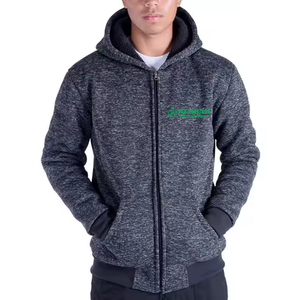 Sweat à capuche unisexe en molleton 100 % coton épais à fermeture éclair, séchage rapide, coupe oversize, idéal pour l'hiver – Meilleures ventes - Product Image 4