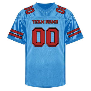 Camisetas de fútbol americano personalizadas de alta calidad para hombres, uniformes deportivos de estilo liso, nombre del equipo, número, ropa deportiva superior personalizada - Product Image 2