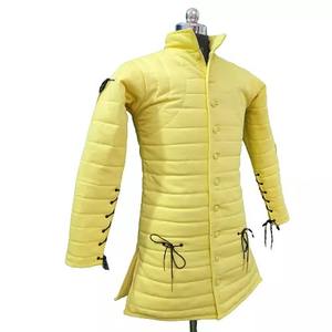 Abrigo Gambeson Medieval de Algodón Hecho a Mano, Talla XL, Acolchado Grueso, Armadura de Invierno, Diseño Cómodo, Cuello Mandarín para Mujer, para Reenactment - Product Image 1