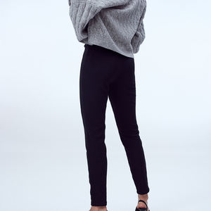 เลกกิ้งออกกำลังกายเลคกิ้งแบบมีโครงกางเกงโยคะควบคุมหน้าท้องเอวสูง - Product Image 4