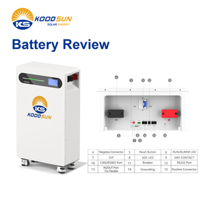 Batería de Litio de Bajo Voltaje Koodsun de 16KWH 314AH con Ruedas Fáciles de Transportar, Sistema BMS y Aplicación Inteligente <span class=keywords><strong>Bluetooth</strong></span> WiFi - Product Image 3