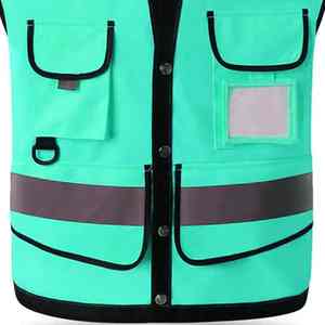 Men's Women's T2 International Comfortable Hi-Vis Vest Breathable High-Visibility <b>Reflective</b> <b>Safety</b> <b>Clothing</b> Customizable Color - Product Image 6