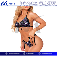 Set Bikini Wanita Tren Teratas 2025, Baju Renang Seksi Dua Potong dengan Bra Push Up dan Bawahan High Cut, Pakaian Pantai, Baju Renang