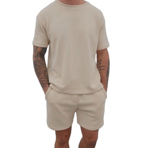 LEDBURY INTERNATIONAL Ensemble deux pièces pour homme en tissu éponge extensible coupe ajustée - Séchage rapide, léger, polyester/coton - Product Image 5
