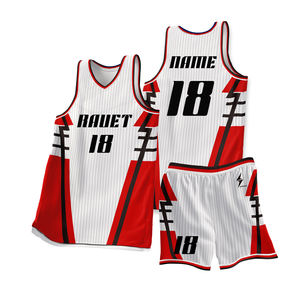 Uniforme de Baloncesto Personalizable de Verano, Conjunto de Camiseta y Pantalones Cortos de Secado Rápido y Transpirable, Diseño de Sublimación Completa con Logotipo Impreso - Product Image 1
