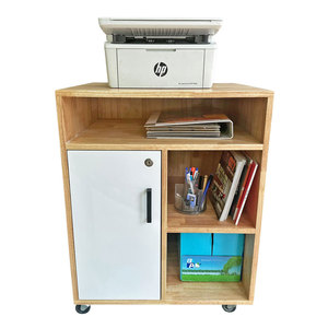 Minimalist Design Office Filing Cabinet TCN68038 <b>Plastic</b> with <b>Wheels</b> Adjustable and Lockable for Bedroom or Workshop Use - Product Image 1