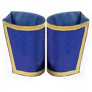 Masonic Gauntlets Cuffs Hand Embroidered With <b>Fringe</b> Best Quality Hand Cuff Custom Made Color Customized <b>Top</b> Embroidered Cuffs - Product Image 4