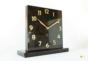 The CRAFT EXIM Luxury Natural <b>Marble</b> Quartz Art Deco Desk <b>Clock</b> Premium Handcrafted Decor for Home Office - Product Image 5