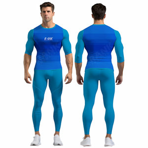 ชุดออกกำลังกายผู้ชายขายดี รุ่นใหม่ทันสมัย ดีไซน์สวย ผลิตจากผ้าสแปนเด็กซ์และโพลีเอสเตอร์ - Product Image 3