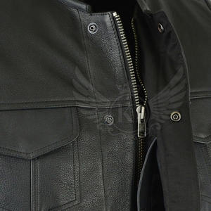 Good Quality 100% Leather Made <b>Fashion</b> <b>Vest</b> Reasonable Price <b>Men</b> Clothing Leather <b>Vest</b> in Stock - Product Image 3