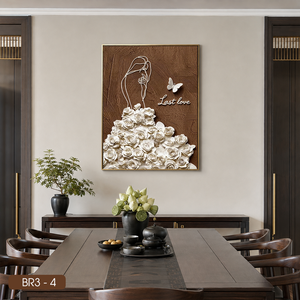 Meilleures ventes : Tableau sur toile en gros, Peinture florale de femme, Art mural en soie, Œuvre d'art florale exquise, Décoration intérieure, Direct usine - Product Image 2