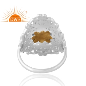 Anillo de boda de plata de ley de último diseño, anillo de cóctel, joyería personalizada para mujer, regalo para ella, fabricante de joyería artesanal - Product Image 2