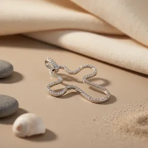 925 Silver Diamond <b>Cross</b> Pendant for Women Daily Wear Gift Elegant Jewelry <b>Charms</b> - Product Image 2