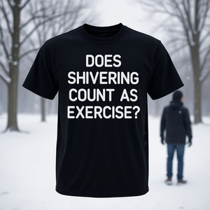 Camiseta con chistes sarcásticos ¿Se considera el temblor como ejercicio? Artículo Promocional - Product Image 3