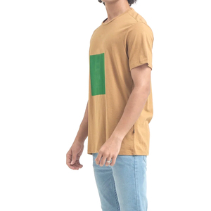 T-shirt de sport décontracté avec logo personnalisé pour homme, tissu de haute qualité, t-shirt uni 100% coton - Product Image 5