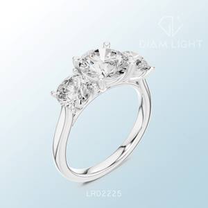 Perfect balance of elegance brilliance and style Exclusive round cluster ring make to order with IGI certified diamonds - Product Image 2