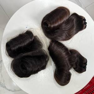 Funmi Super doble dibujado para tonos marrones Ombre rizos hinchables cutícula alineada crudo vietnamita extensiones de tejido de cabello humano para - Product Image 6