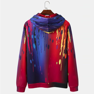 Concevez vos propres sweats à capuche d'hiver personnalisés imprimés par sublimation, unisexe, 100% polyester, fabriqués en sublimation - Product Image 2