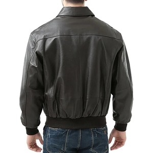 2025 Best Selling Men's <b>Cow</b> Skin Jacket High Quality Long Sleeves Camouflage Pattern Plain Dyed Style Zipper OEM Service Spring - Product Image 4