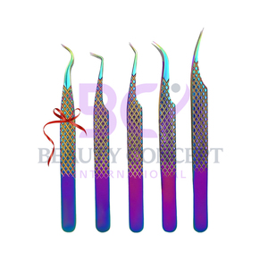 Pinzas para extensión de pestañas, herramienta profesional para extensión de pestañas para colocación precisa y separación de pestañas - Product Image 5