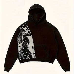 Venta al por mayor de sudadera con capucha de lana de algodón pesado para los hombres Custom Oversized Pullover Casual Wear con XS Size Basics, mezcla de algodón - Product Image 1