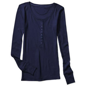 T-shirt respirant en tricot gaufré pour femmes en mélange de coton doux coupe décontractée décontracté col rond haut léger pour tous les jours confortable - Product Image 2