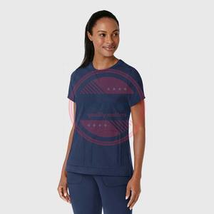 Traje de Mujer | Uniforme de Enfermería de hospital estirable de 5 bolsillos con mangas cortas - Product Image 2