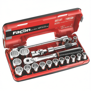 ชุดบล็อกขันน็อตเฟาคอม 1/2 นิ้ว แบบสี่เหลี่ยม 12 จุด - Product Image 2