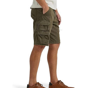 Pantalones cortos vaqueros de hombre con logotipo personalizado impreso, fabricación de algodón hecho con patrón sólido, estilo informal, talla adulta para Pakistán - Product Image 2