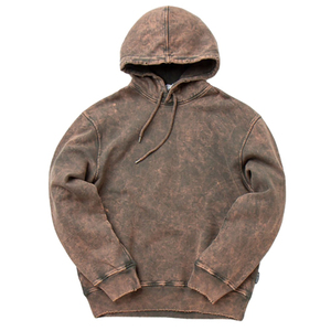 Sweat à capuche unisexe surdimensionné coupe décontractée coupe-vent en polyester/coton, lavage acide, imprimé logo tie-dye, personnalisable OEM/ODM pour l'hiver - Product Image 2