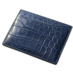 Portefeuille en cuir à double pli, texture alligator, portefeuille court, cuir de crocodile, portefeuille classique pour homme, portefeuilles en véritable cuir d'alligator - Product Image 4