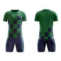 Seragam Sepak Bola Pria Bordir Custom Berkualitas Tinggi Cepat Kering Bahan Polyester/Katun/Spandex Grosir Jersey Klub Tim