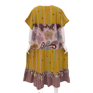 Femmes grande taille été motif fleuri à manches courtes rayonne chemise de nuit confortable doux taille élastique prix économique vêtements de nuit - Product Image 2