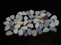 Opale Naturelle Australienne Multi-Feu, Cabochon Lisse Poli, Certifié par un Certificat Tierce Partie, Effet de Couleur Changeant pour la Fabrication de Bijoux, Vente en Gros