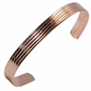 Design élégant vente chaude luxe Style moderne brillant poli 100% pur cuivre bracelets femmes mariage et anniversaire Prisma Designs - Product Image 2
