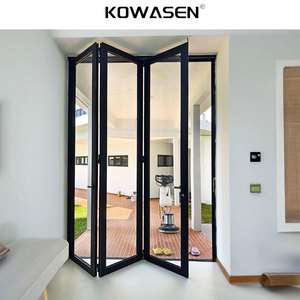 <span class=keywords><strong>Porte</strong></span> <span class=keywords><strong>pliante</strong></span> <span class=keywords><strong>horizontale</strong></span> moderne en verre avec cadre en alliage d'aluminium pour usage extérieur en <span class=keywords><strong>garage</strong></span> - Product Image 3